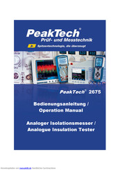 PeakTech 2675 Bedienungsanleitung