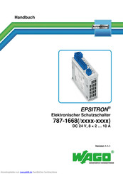 WAGO EPSITRON 787-1668/0106-0000 Handbuch