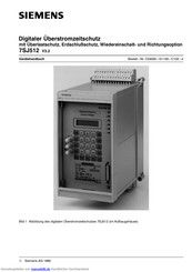 Siemens 7SJ512 Handbuch