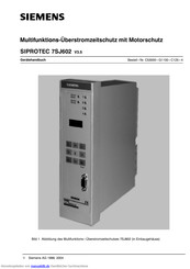 Siemens SIPROTEC 7SJ602 Gerätehandbuch