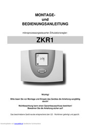 Prozeda ZKR1 Montage- Und Bedienungsanleitung