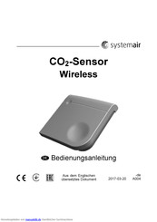 Systemair CO2-Sensor Bedienungsanleitung