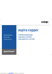 Satrap aspira copper Gebrauchsanleitung