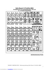 Phonic Helix Board 12 Bedienungsanleitung