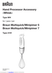 Braun Minipimer 5 Kurzanleitung