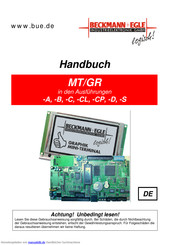 Beckmann+Egle MT/GR-D Handbuch