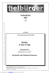 Honda F 510 Bedienungsanleitung