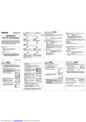 Pentax Optio W10 Handbuch