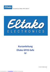 Eltako GFVS-Safe IV Kurzanleitung