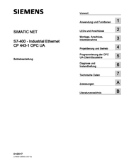 Siemens SIMATIC NET CP 443-1 OPC UA Betriebsanleitung