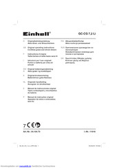 EINHELL GC-CG 7,2 Li Originalbetriebsanleitung