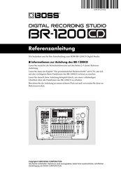 Boss BR-1200CD Referenz-Anleitung