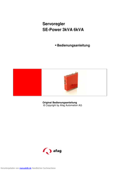 Afag SE-Power 6kVA Bedienungsanleitung