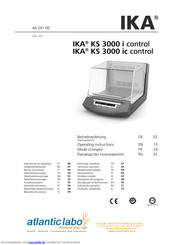 IKA KS 3000 i control Betriebsanleitung