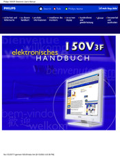Philips 150V3F Elektronisches Handbuch