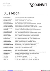 DURAVIT Blue Moon 400169 Montageanleitung