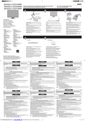 NEC MultiSync EA244WMi Installationshandbuch