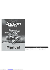 velleman KSR14 solar rover Bedienungsanleitung