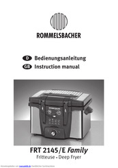 Rommelsbacher FRT 2145/E Family Bedienungsanleitung