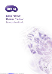 BenQ LX770 Benutzerhandbuch