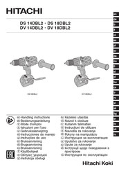 Hitachi DS 18DBL2 Bedienungsanleitung