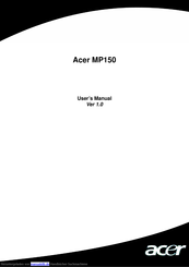 Acer MP150 Handbuch