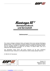 UP Kantega XC Betriebshandbuch