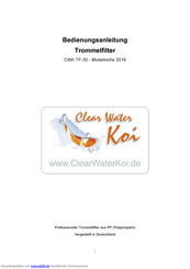 ClearWaterKoi CWK TF-30 Bedienungsanleitung