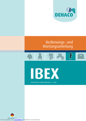 DEHACO IBEX 130GS Bedienungs- Und Wartungsanleitung