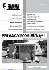 Fiamma Privacy Room CS LIGHT 410 Montage- Und Gebrauchsanleitung