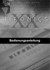 Hifonics Colossus Bedienungsanleitung