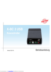 astro X-BC 3 USB Betriebsanleitung