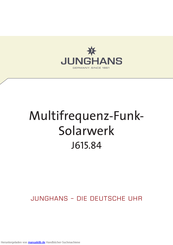 Junghans J615.84 Handbuch