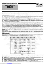 Lae Electronic SSD90C30E-A Bedienungs- Und Einbauanleitungen