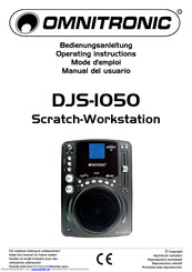 Omnitronic DJS-1050 Bedienungsanleitung