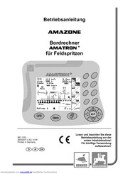 Amazone AMATRON+ Betriebsanleitung