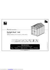Palram Skylight Shed Anleitung