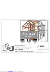 Juliana CLASSIC Aufbau- Und Verglasungsanleitung