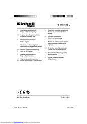 EINHELL Expert TE-MS 2112 L Originalbetriebsanleitung