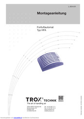 Trox Hesco HFA Serie Montageanleitung