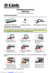D-Link DKVM-4K KVM-Switch Installationsanleitung