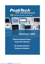 PeakTech 4200 Bedienungsanleitung