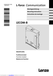lenze LECOM-B Montageanleitung