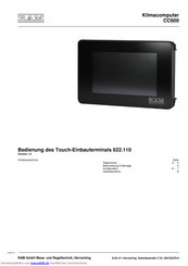 RAM CC600 Bedienungsanleitung
