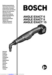 Bosch ANGLE EXACT 6 Bedienungsanleitung