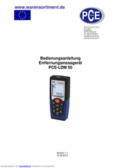 PCE Instruments PCE-LDM 50 Bedienungsanleitung
