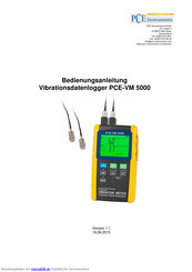 PCE Instruments PCE-VM 5000 Bedienungsanleitung