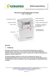 Conatex MD22020 Bedienungsanleitung