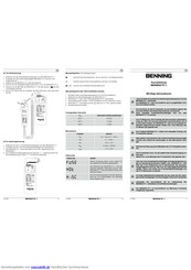 Benning PV 1 Kurzanleitung