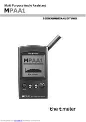 the t.meter MPAA1 Bedienungsanleitung